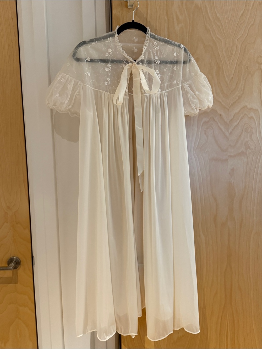 Sheer Vintage Night Cape